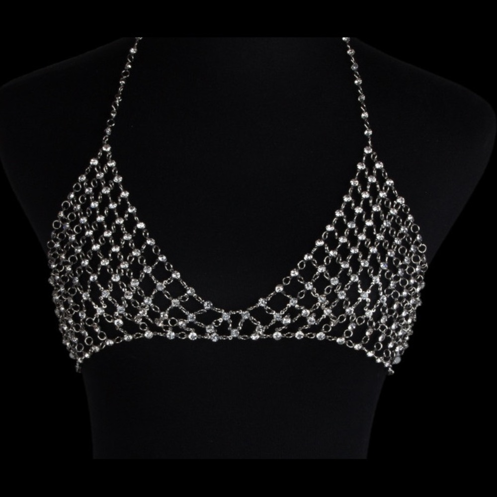 Rhinestone Bra